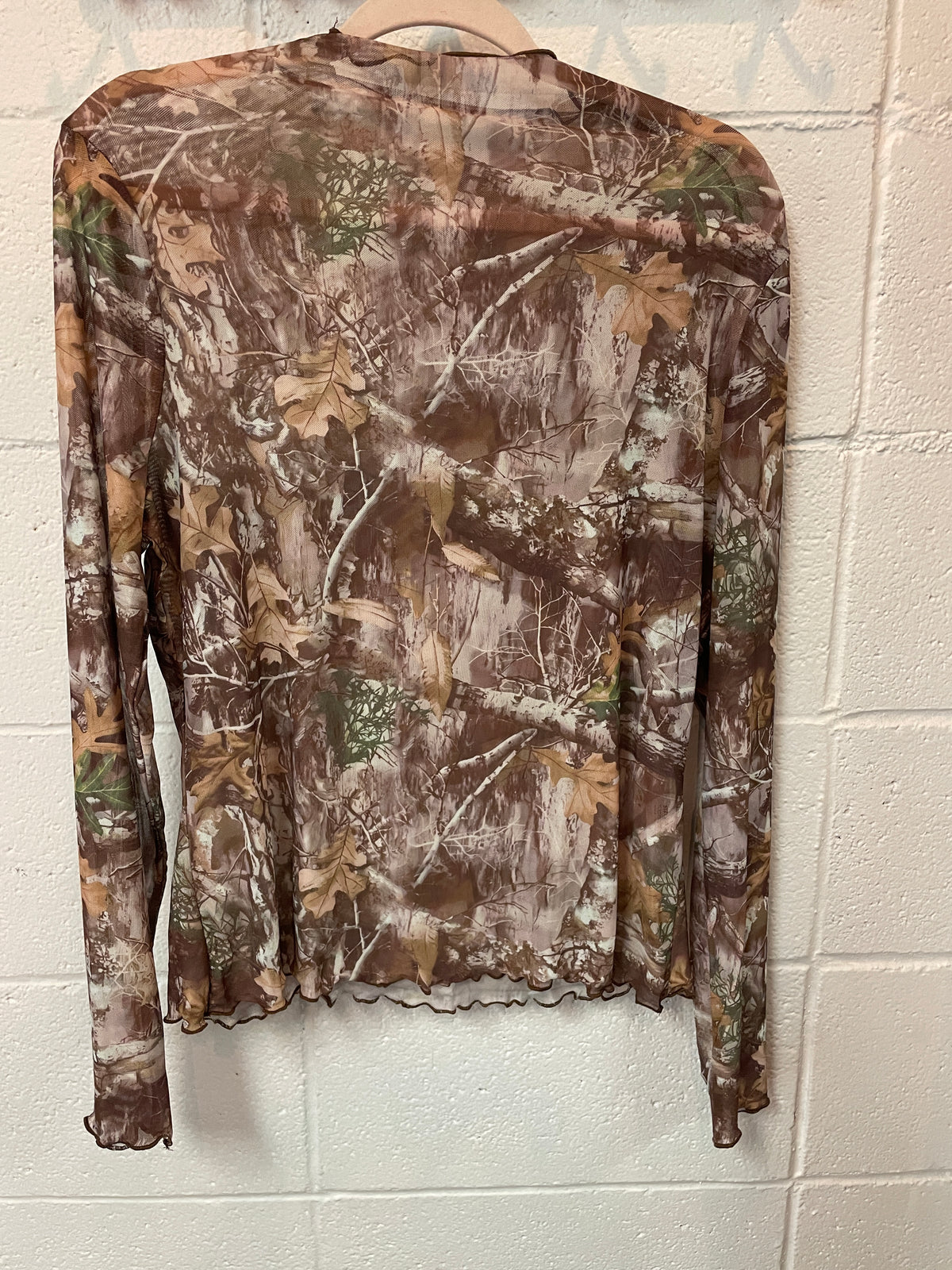 Camo Sheer Long Sleeve