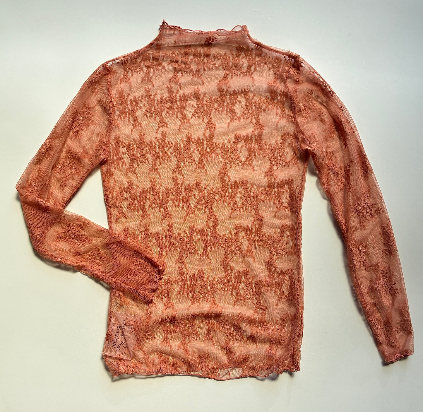 Rust Orange Lace Top