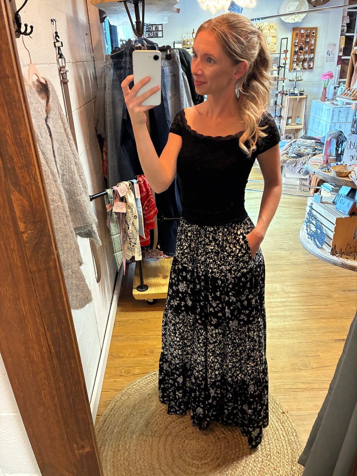 Black Lace Top