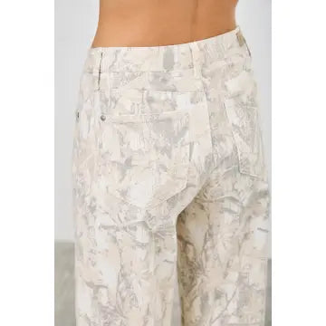 Camo Mid Rise Jeans