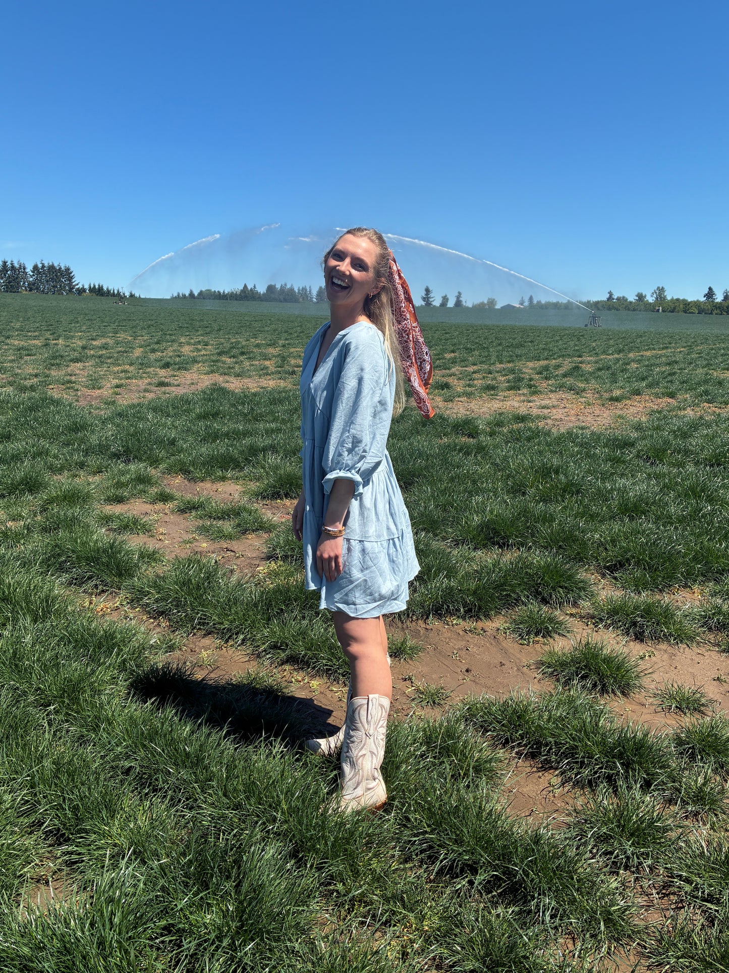 Sky Blue Summer Dress