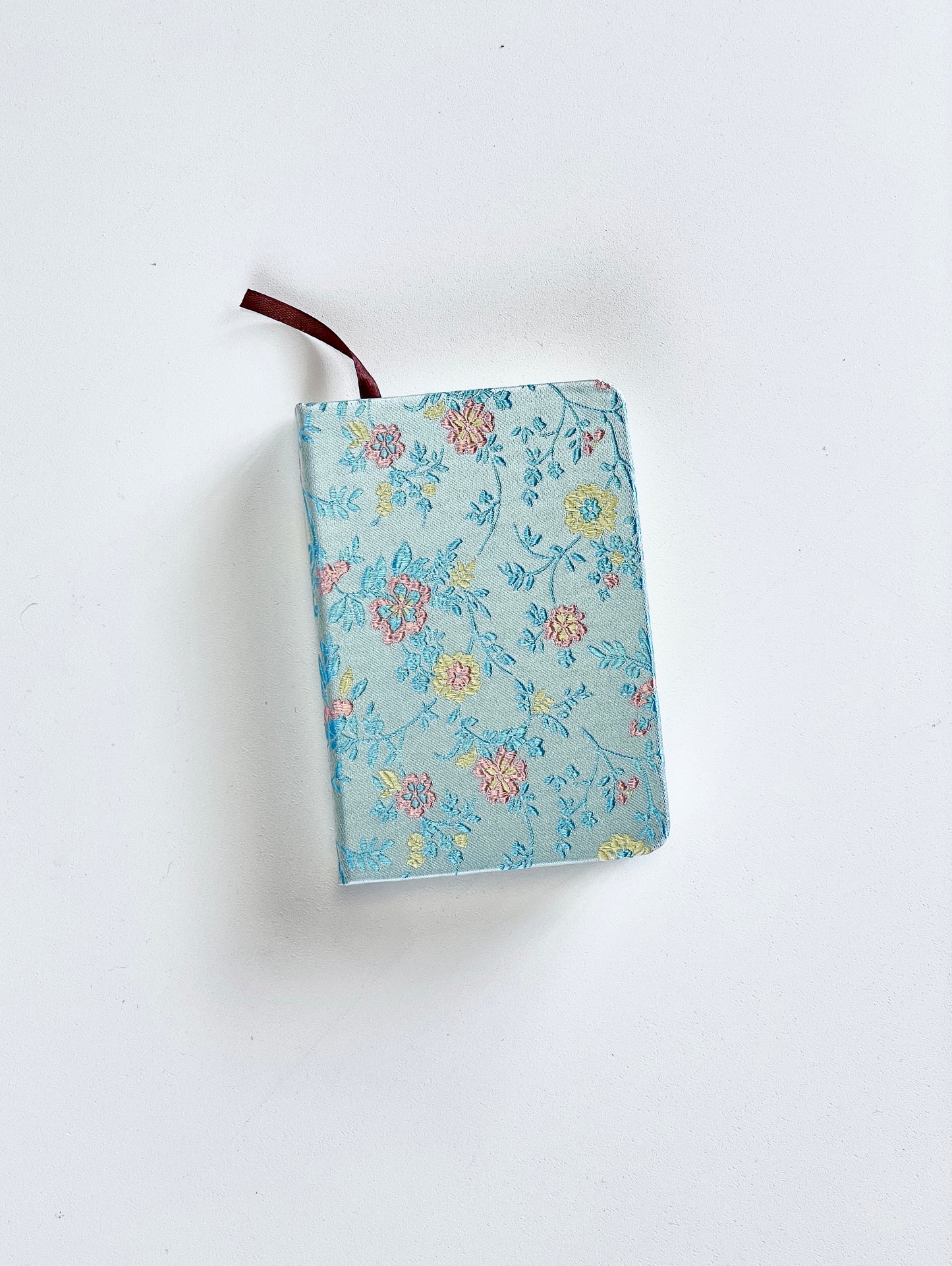 Small Blue Floral Printed Notebook