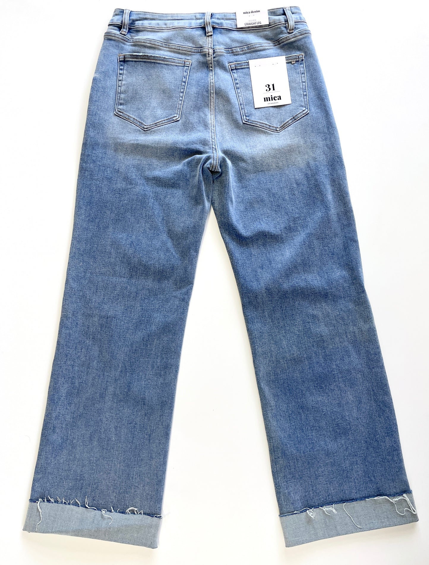 Mica Cuffed Straight Leg Jeans