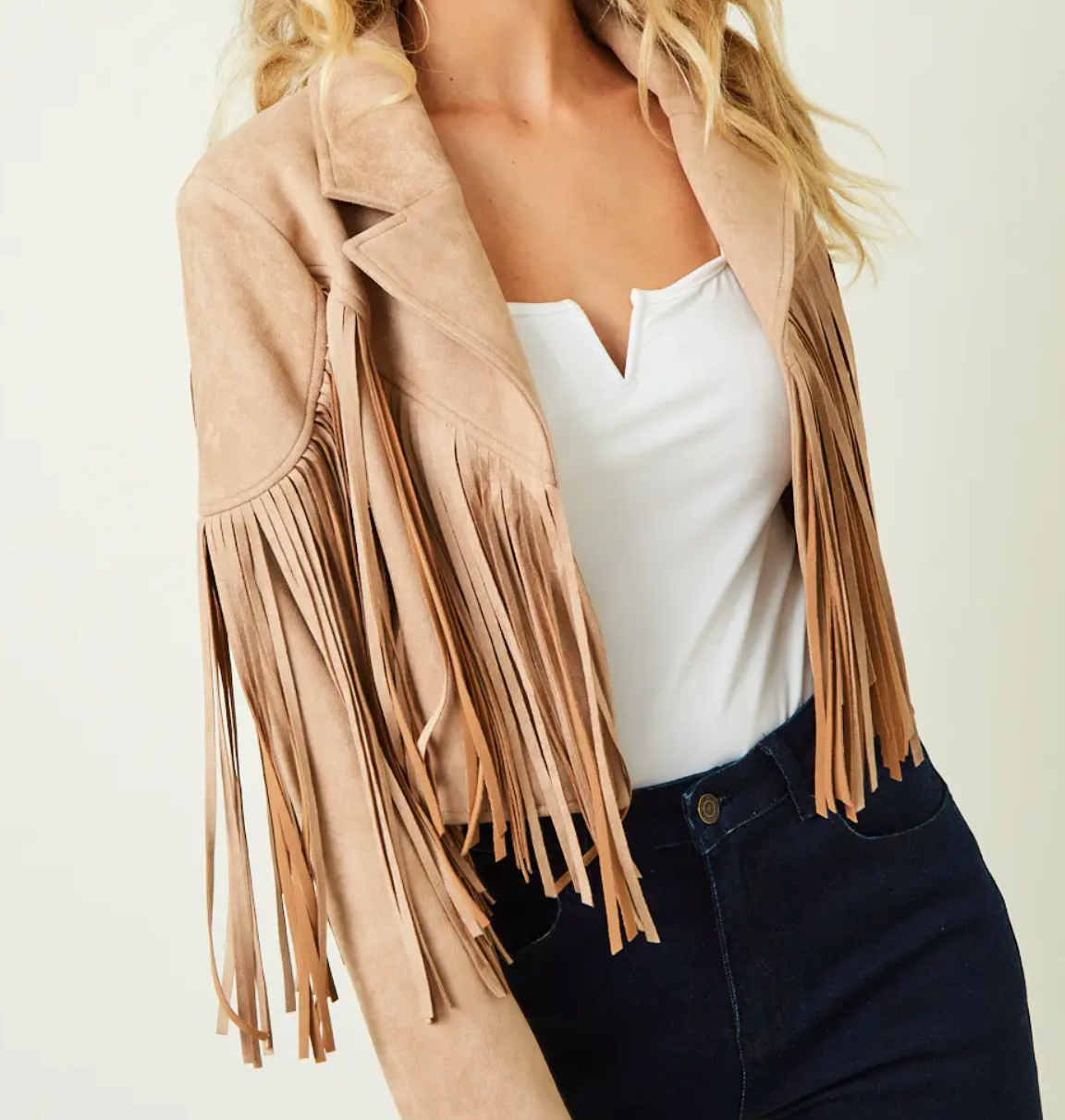 Brown Fringe Jacket