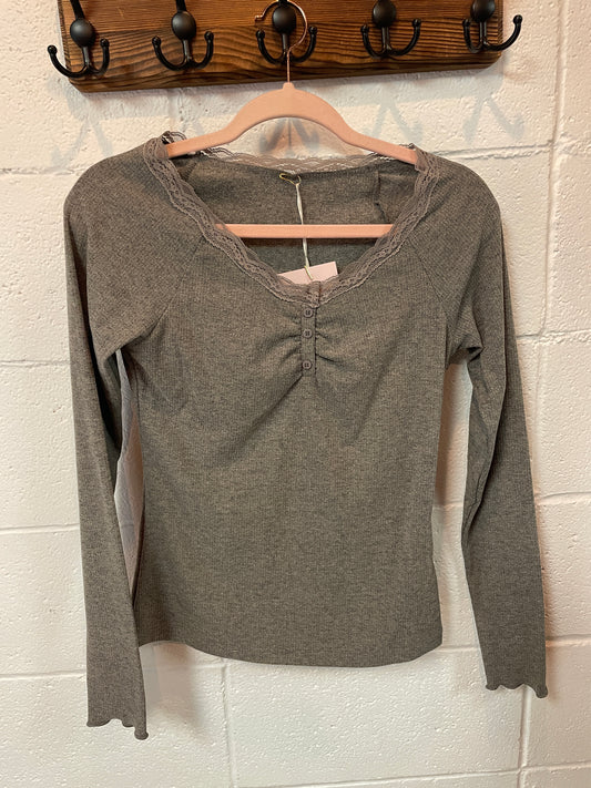 Grey Long Sleeve Top