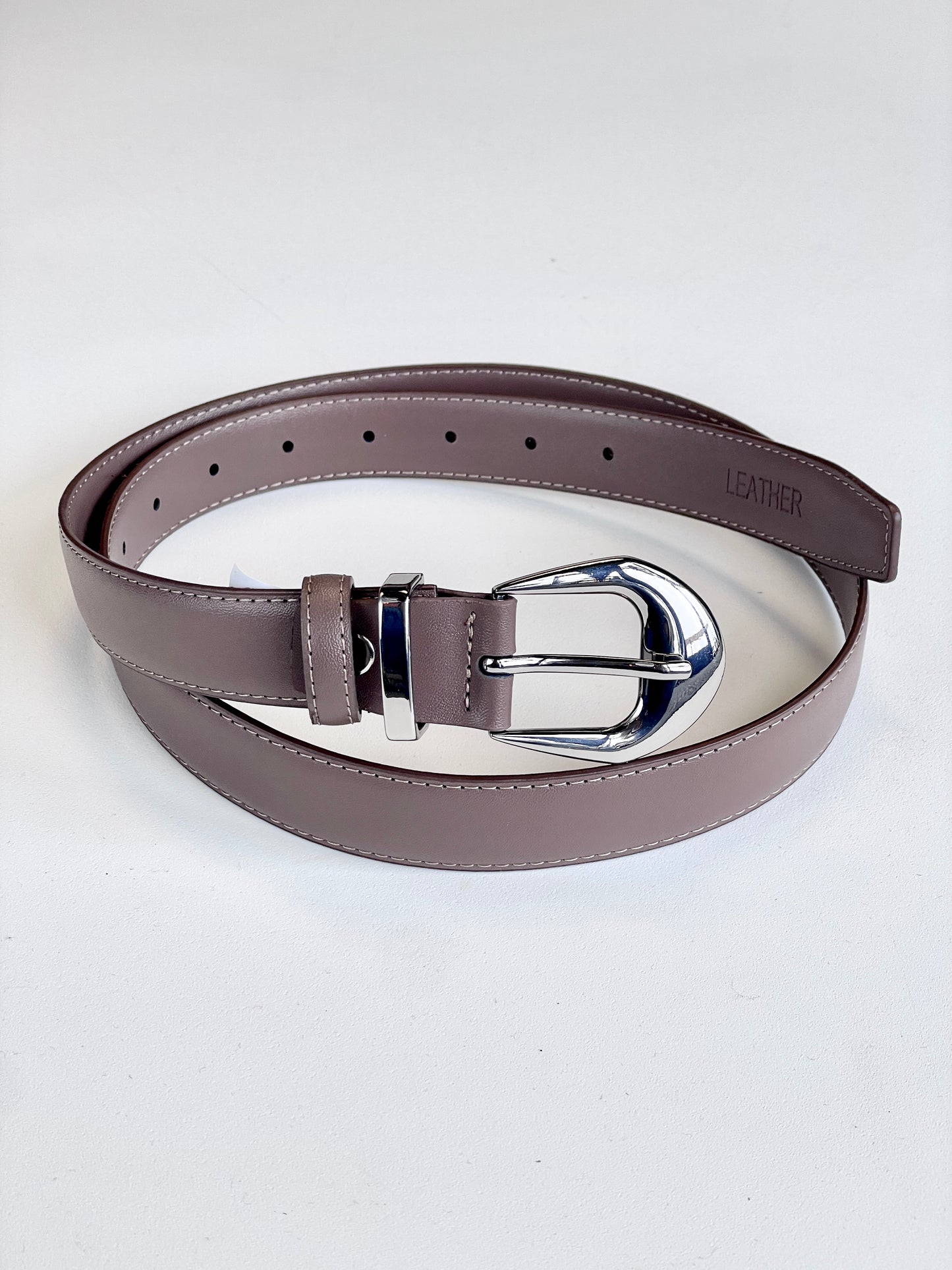 Taupe and Silver Belt