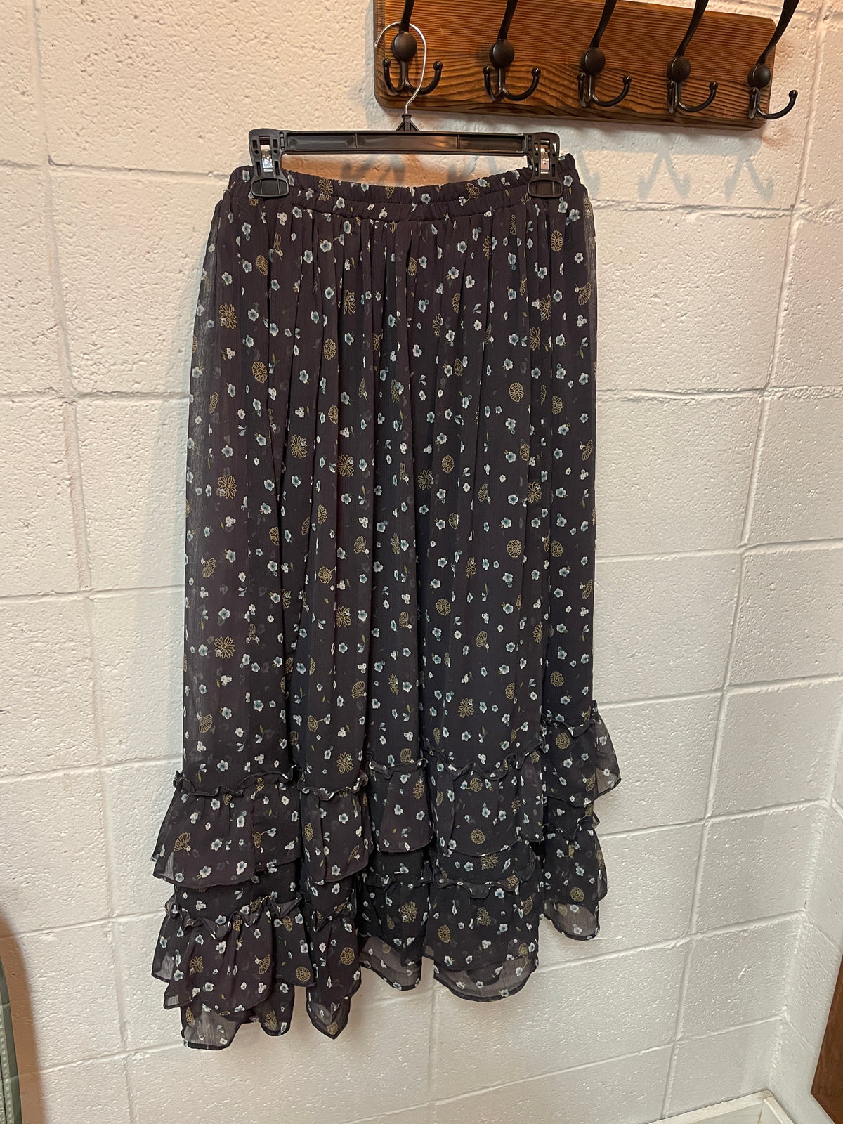 Floral Ruffle Skirt