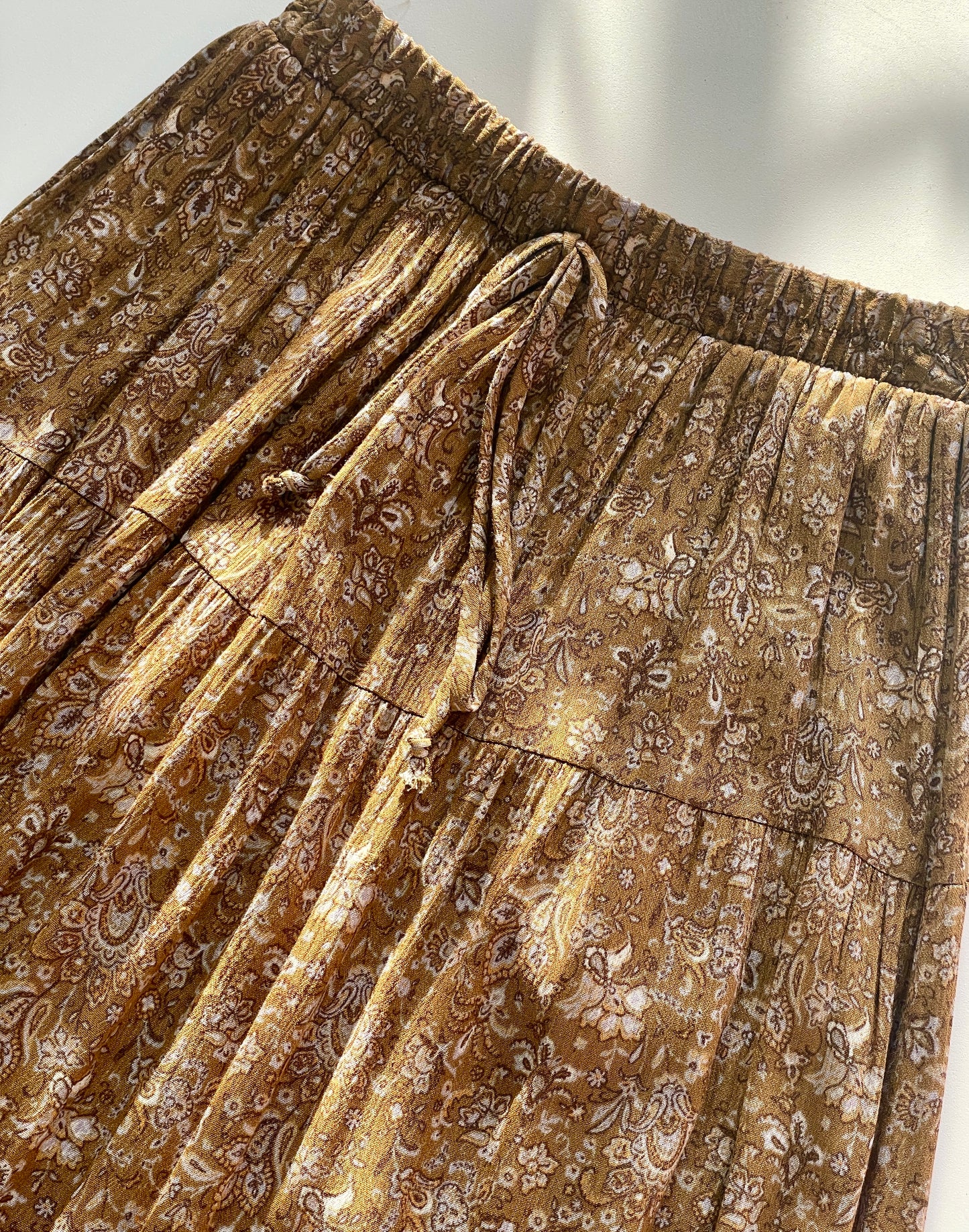 Golden Floral Skirt