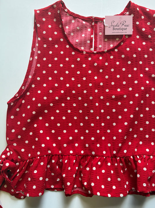 Red Polka Dot Tank