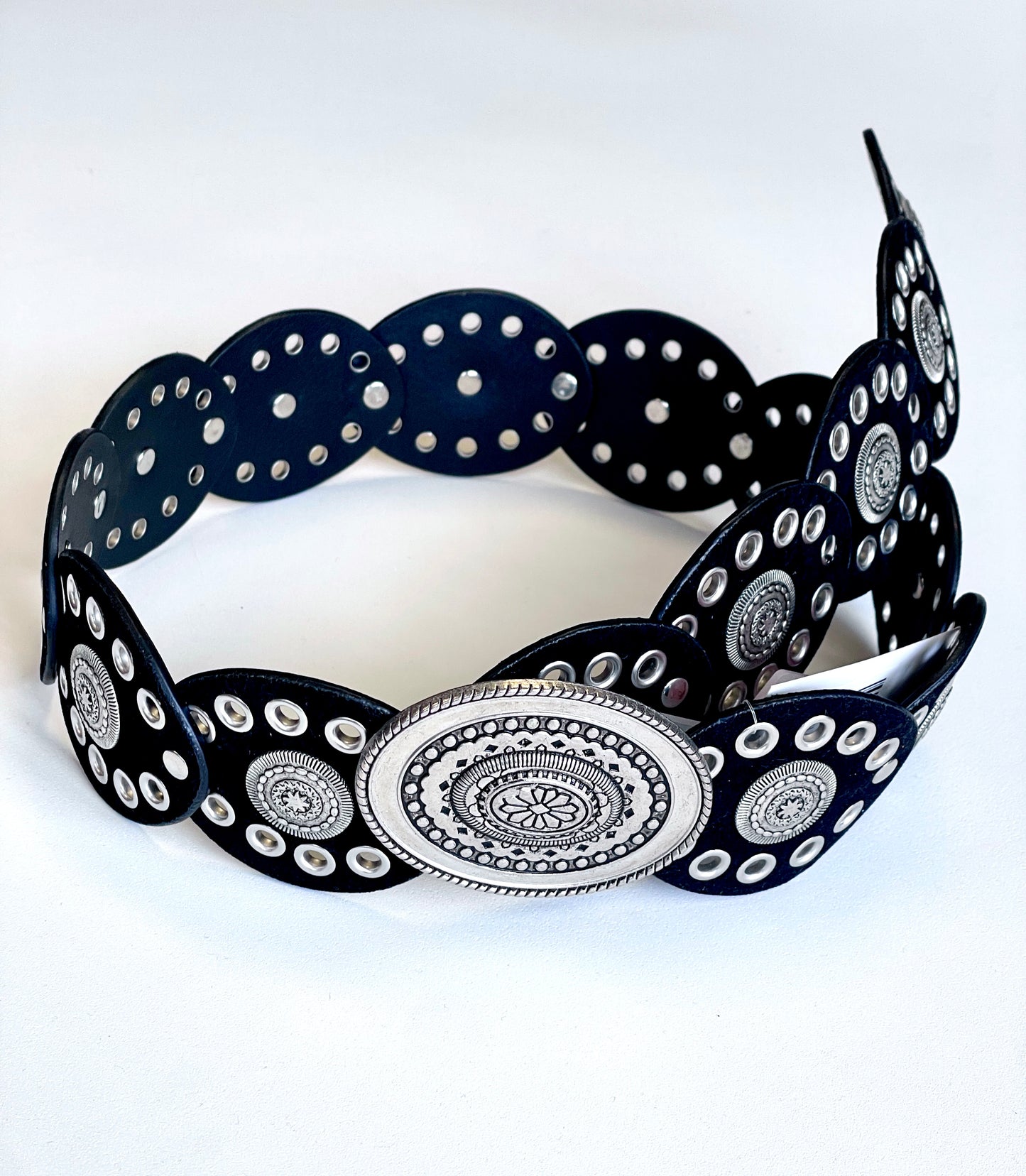 Black Velvet and Silver Belt
