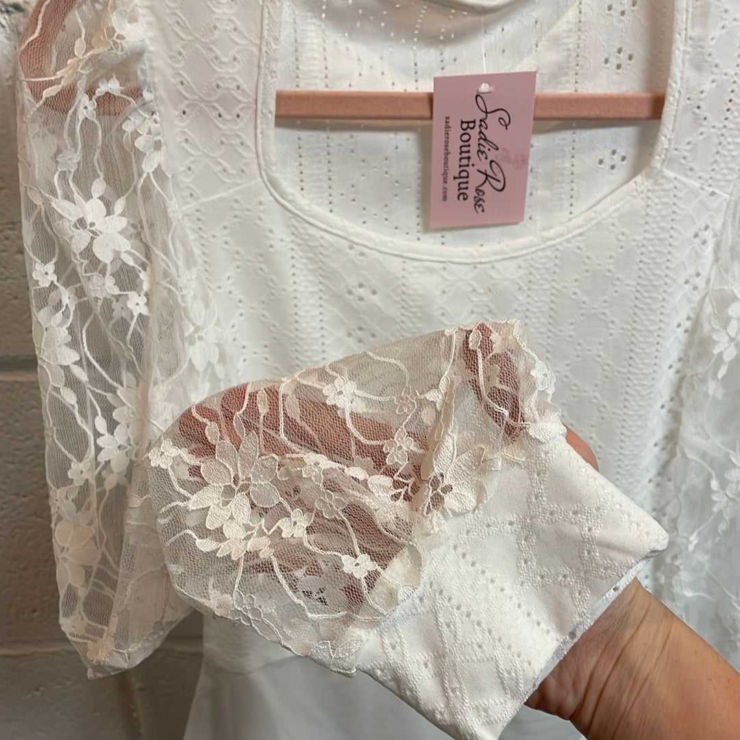 White Lace Onesie