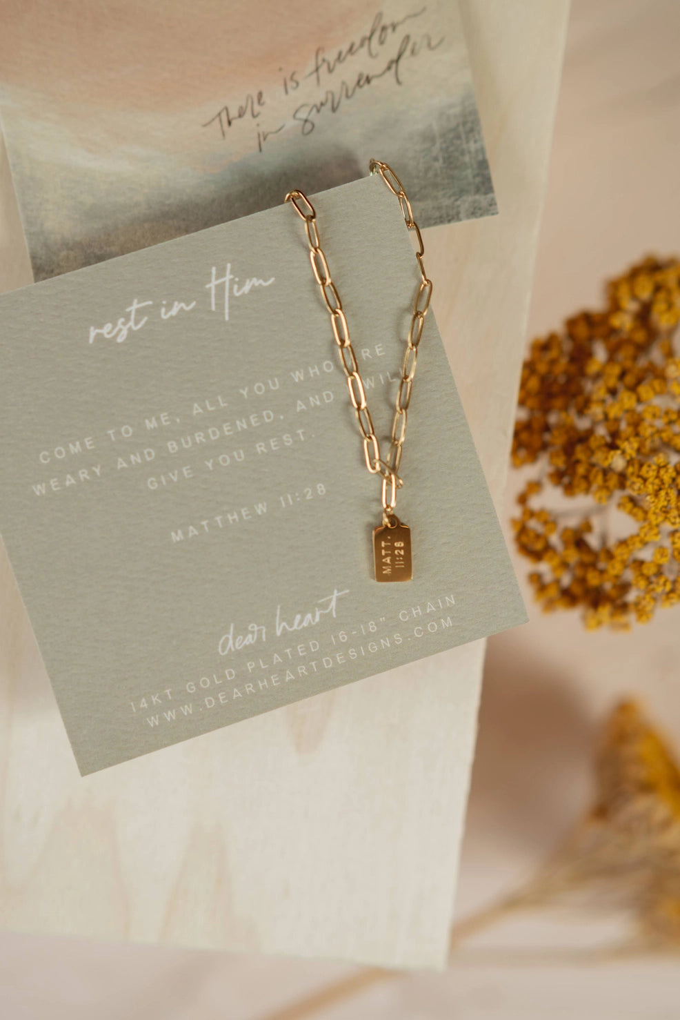 Rest in Him Necklace