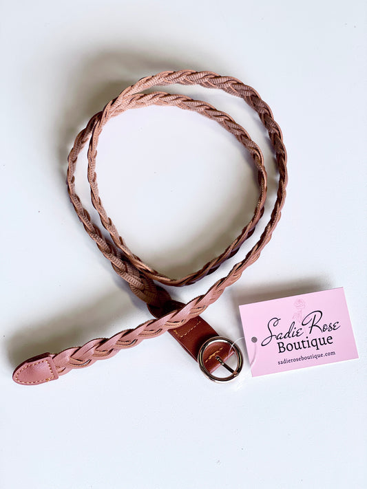 Brown Woven Belt