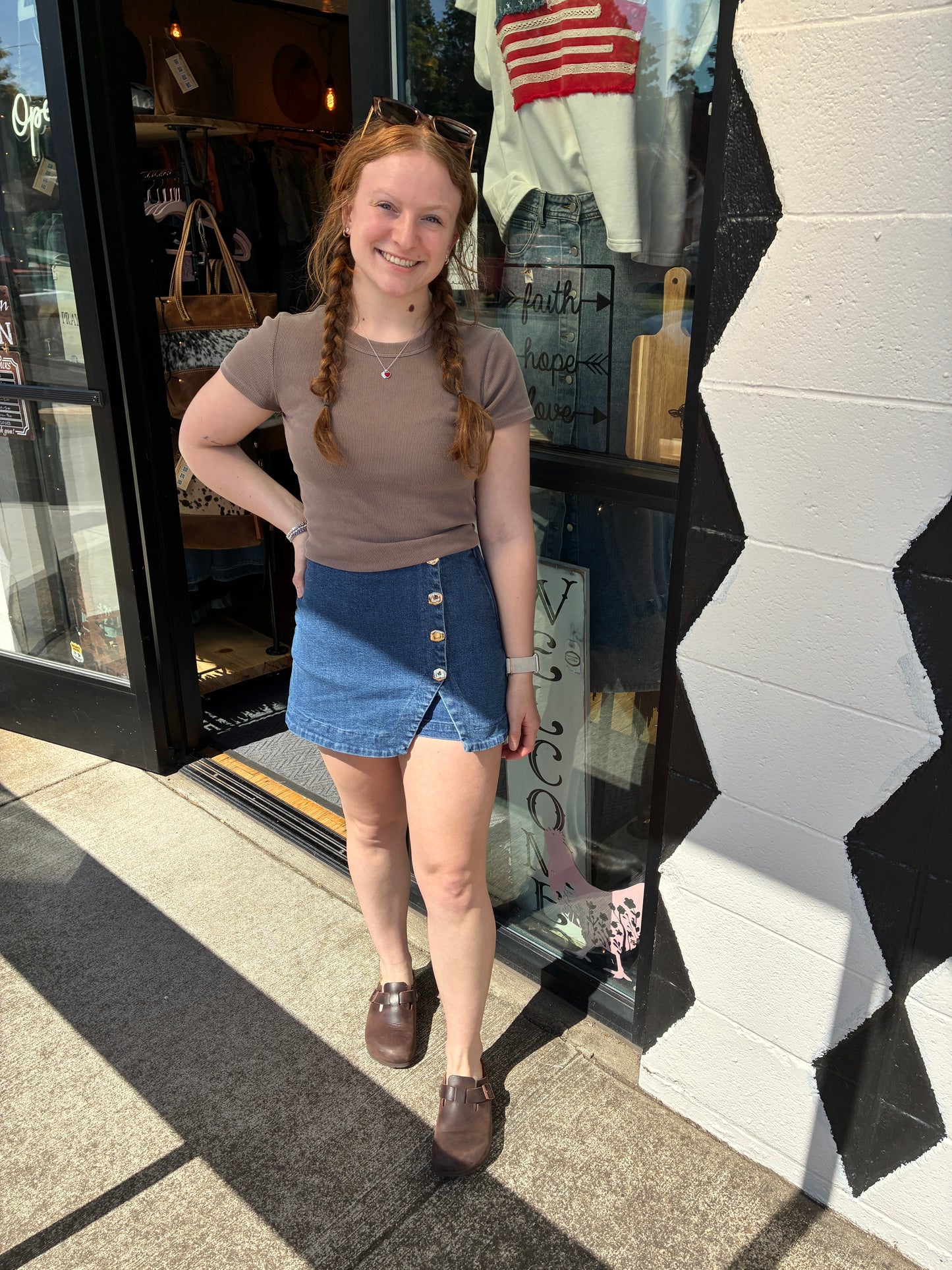 Denim Skort