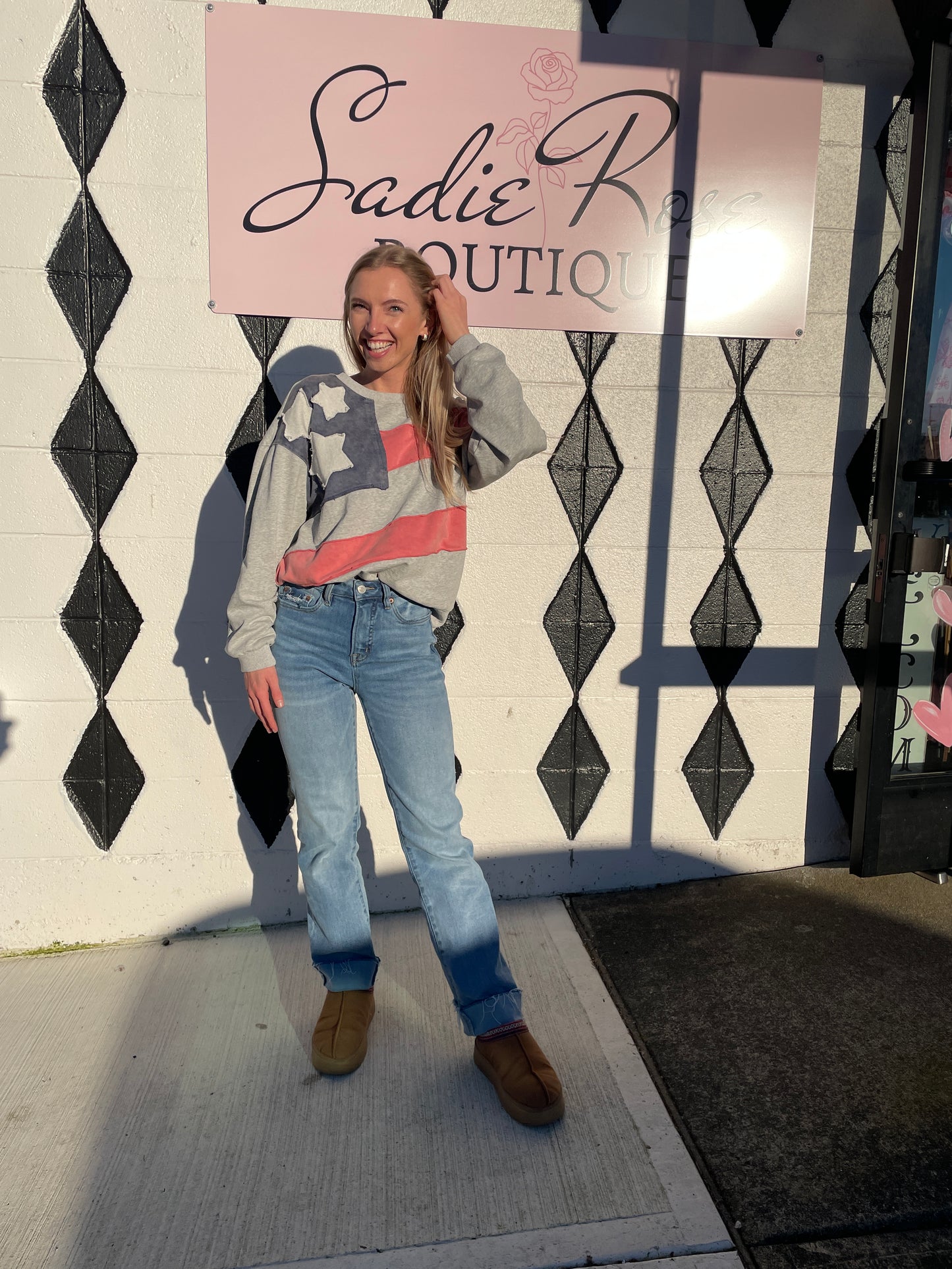 USA Patchwork Sweatshirt