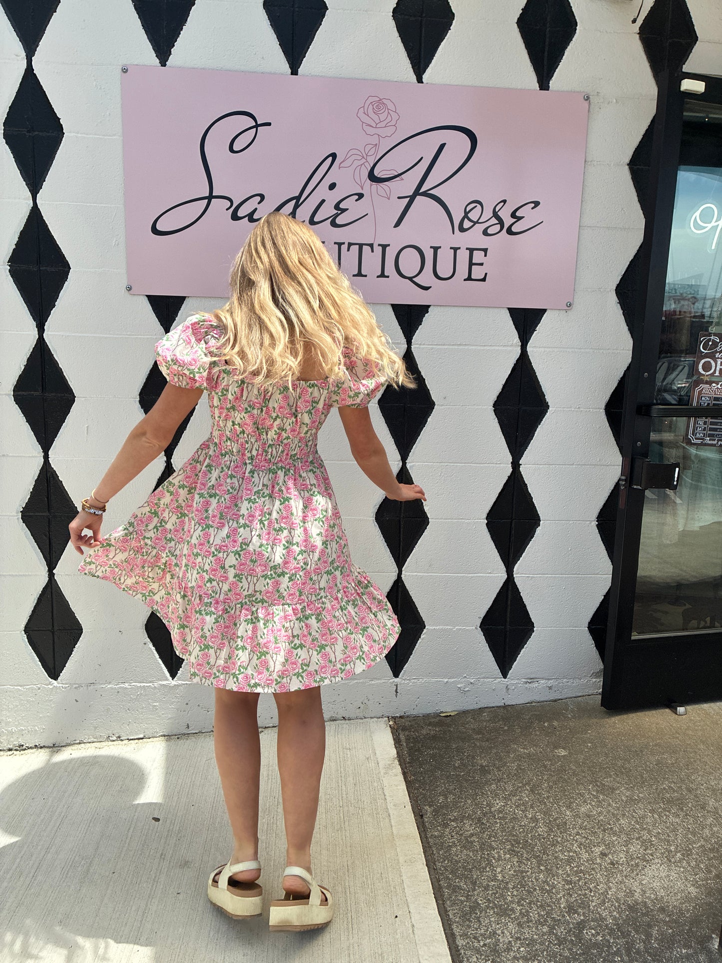 Pink Rose Dress