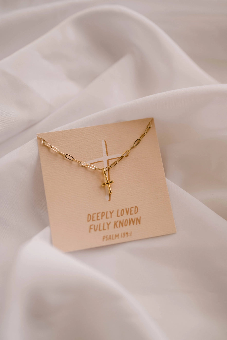 Delicate Gold Cross Necklace