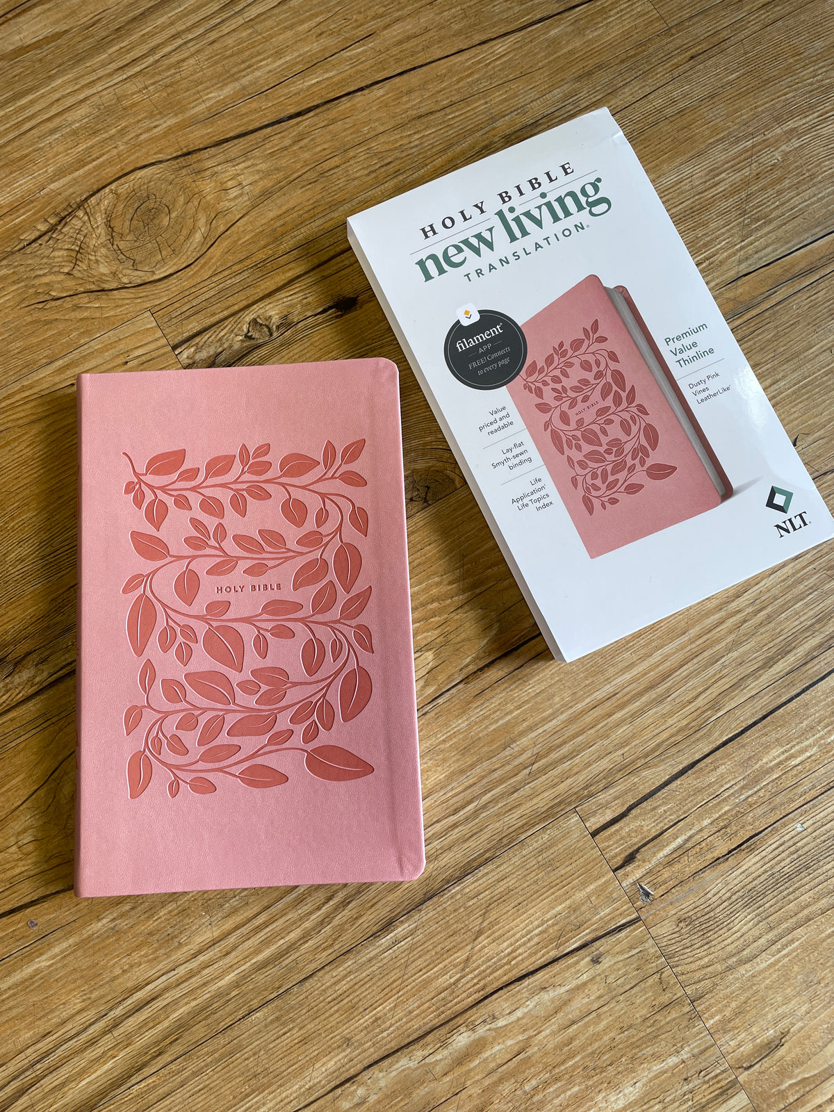 Pink NLT Bible