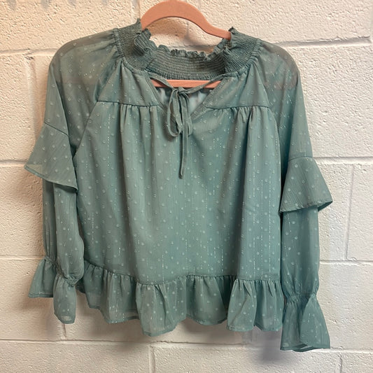 Blue Blooming Blouse