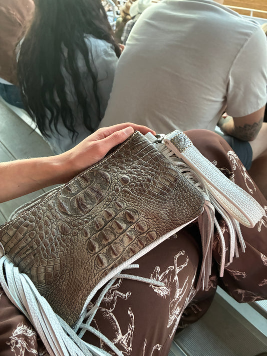 *Local Maker Product* Boujee Mare Leather Clutch