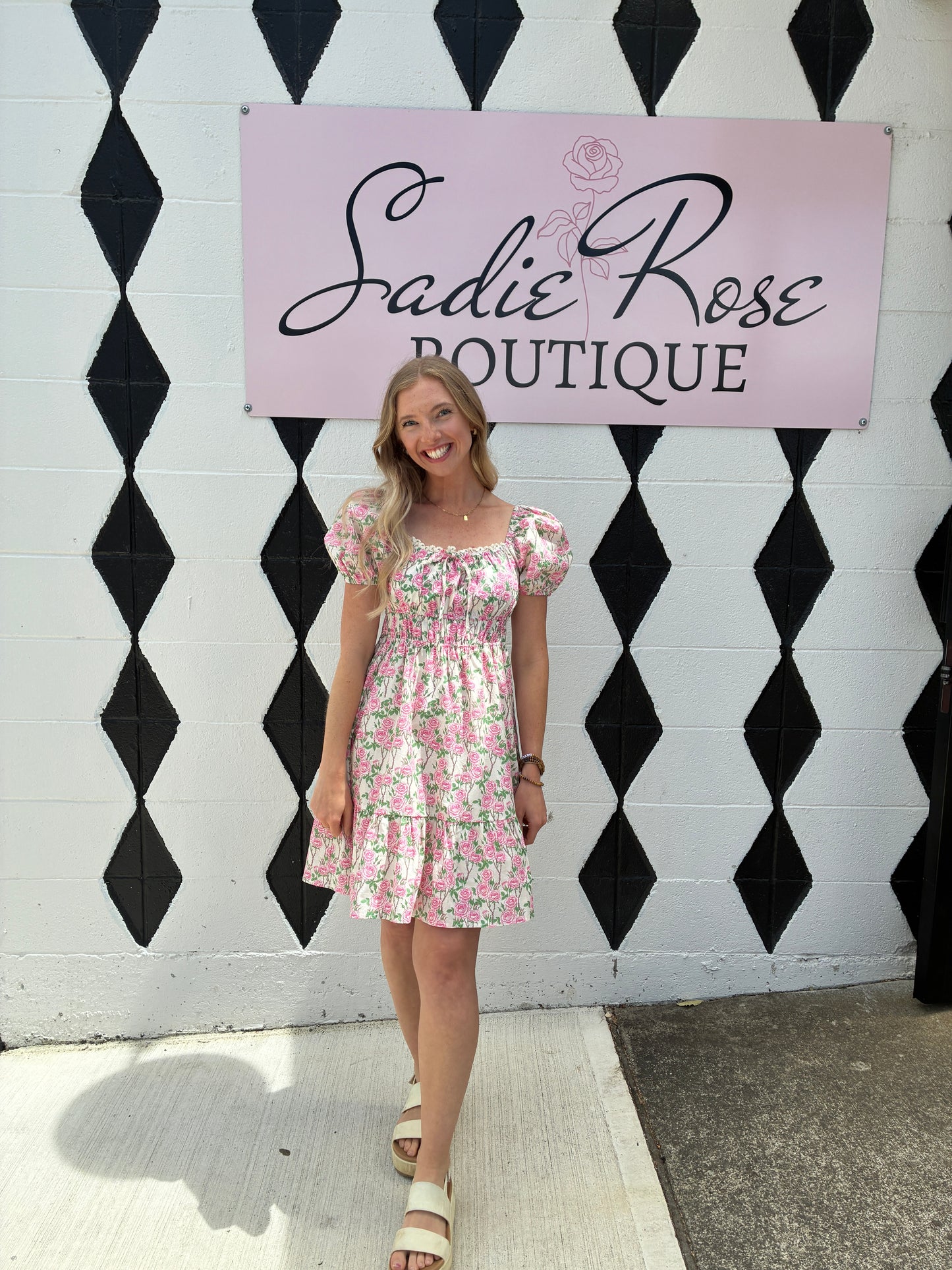 Pink Rose Dress