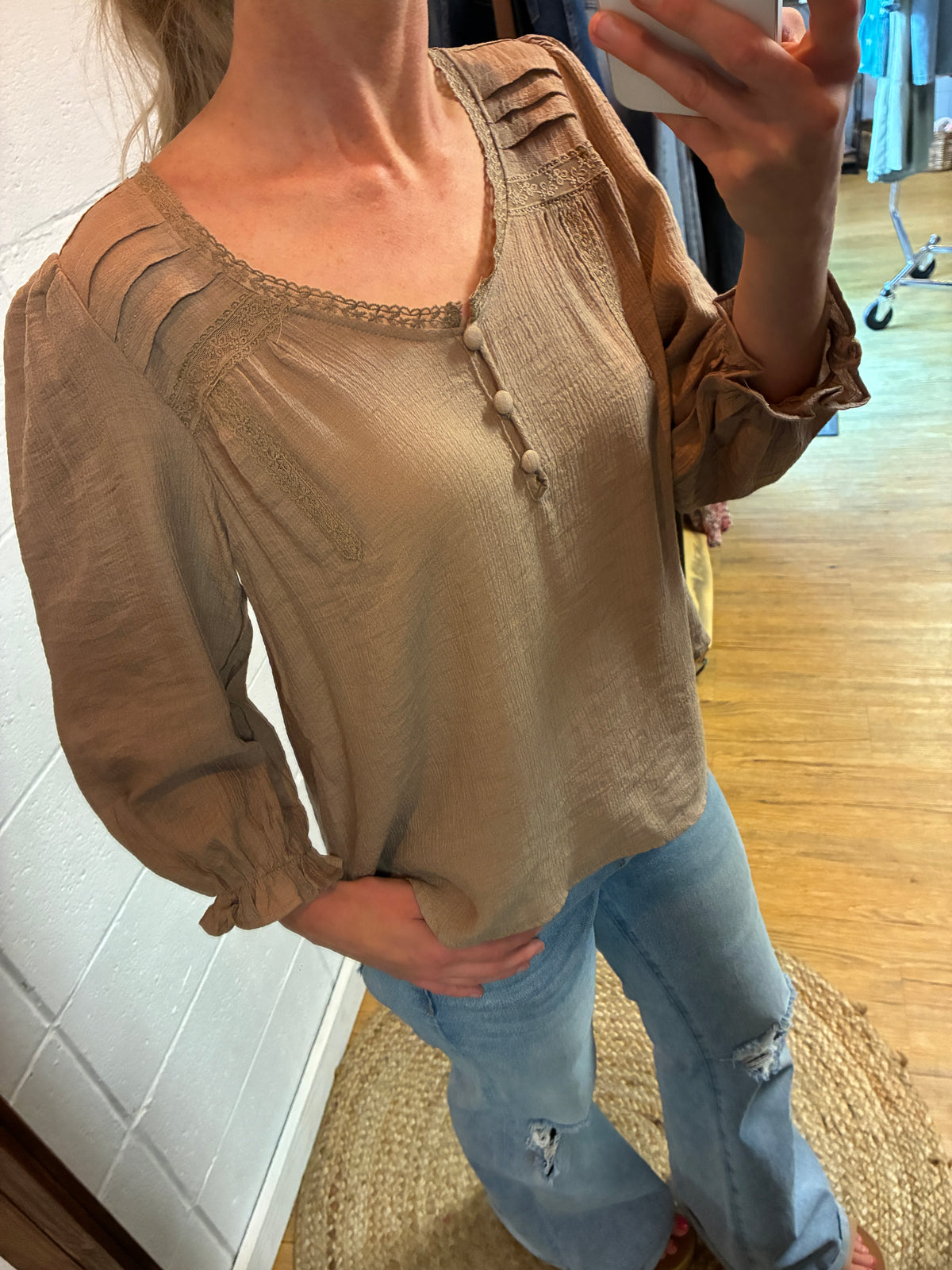 Beige Blouse