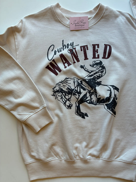 Cowboy Wanted Crewneck