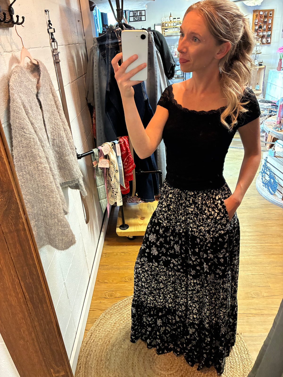 Black Lace Top
