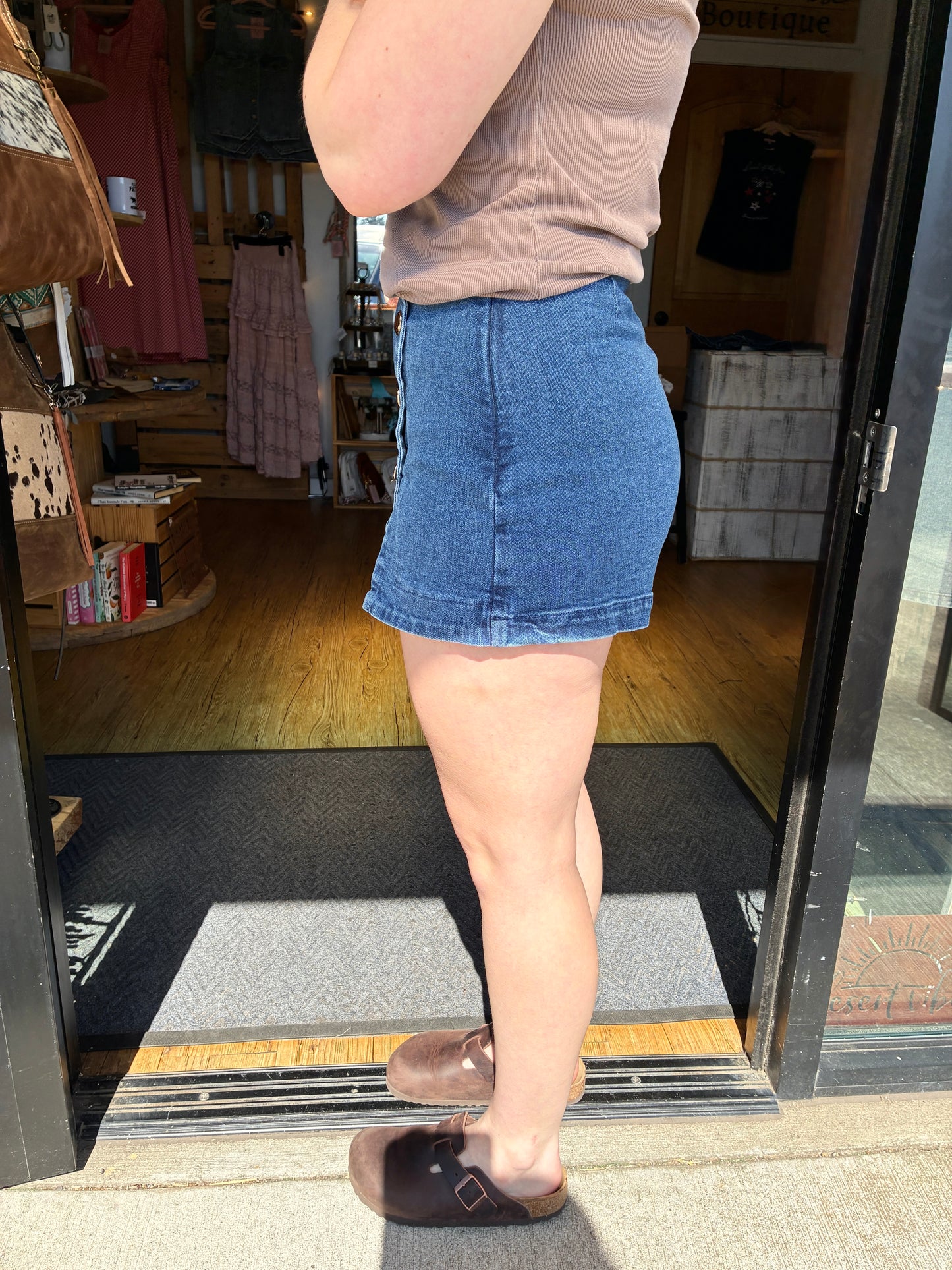 Denim Skort