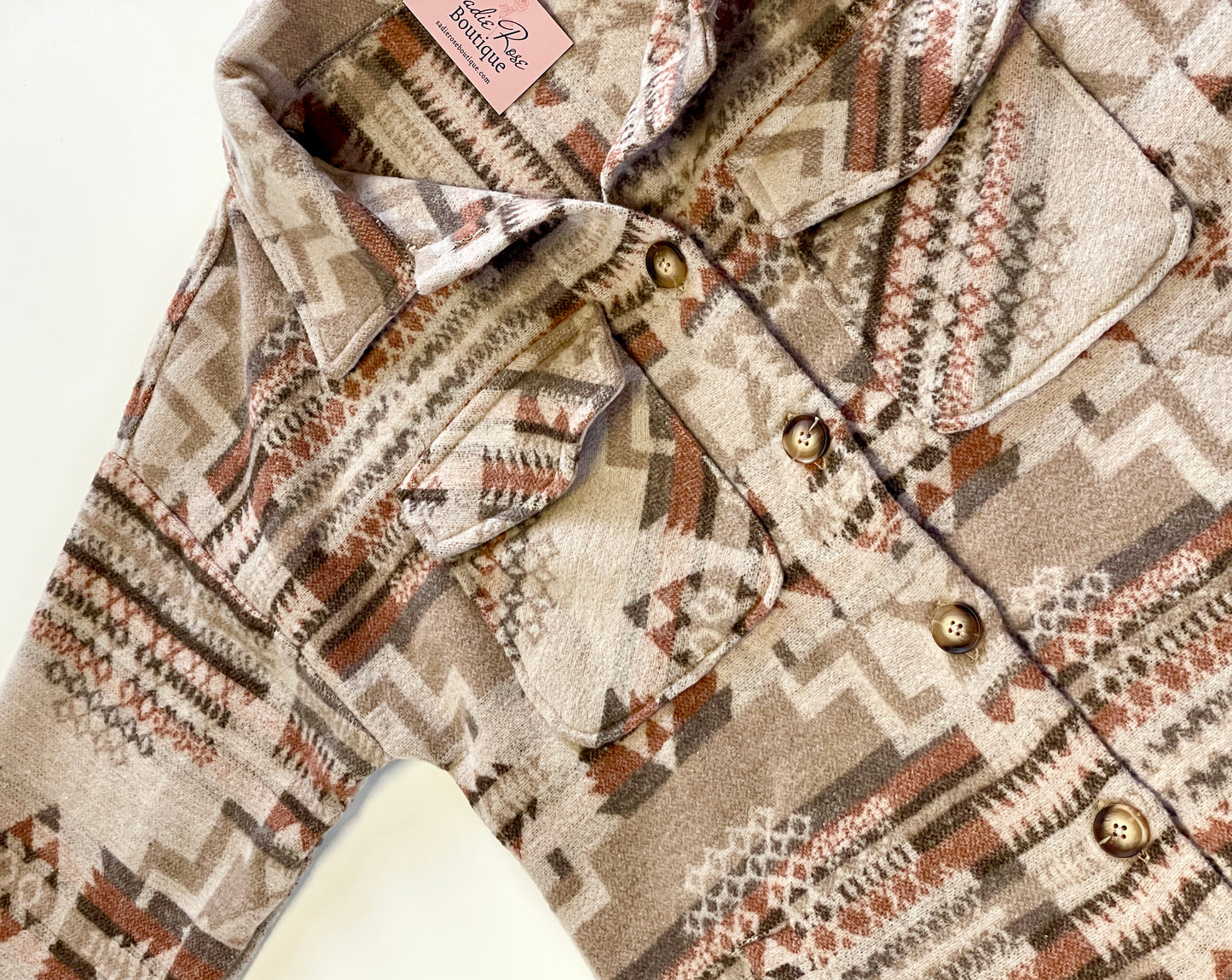 Aztec Long Beige Coat