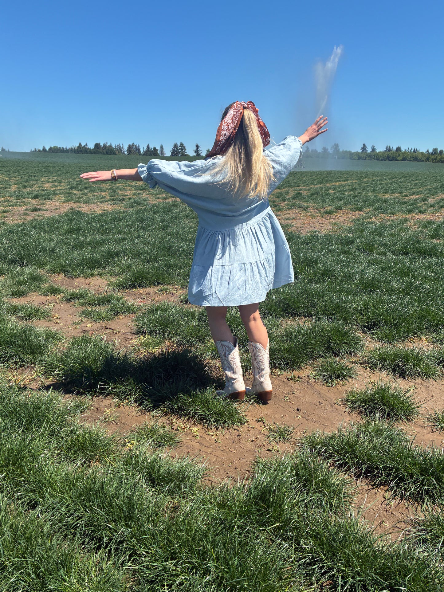 Sky Blue Summer Dress
