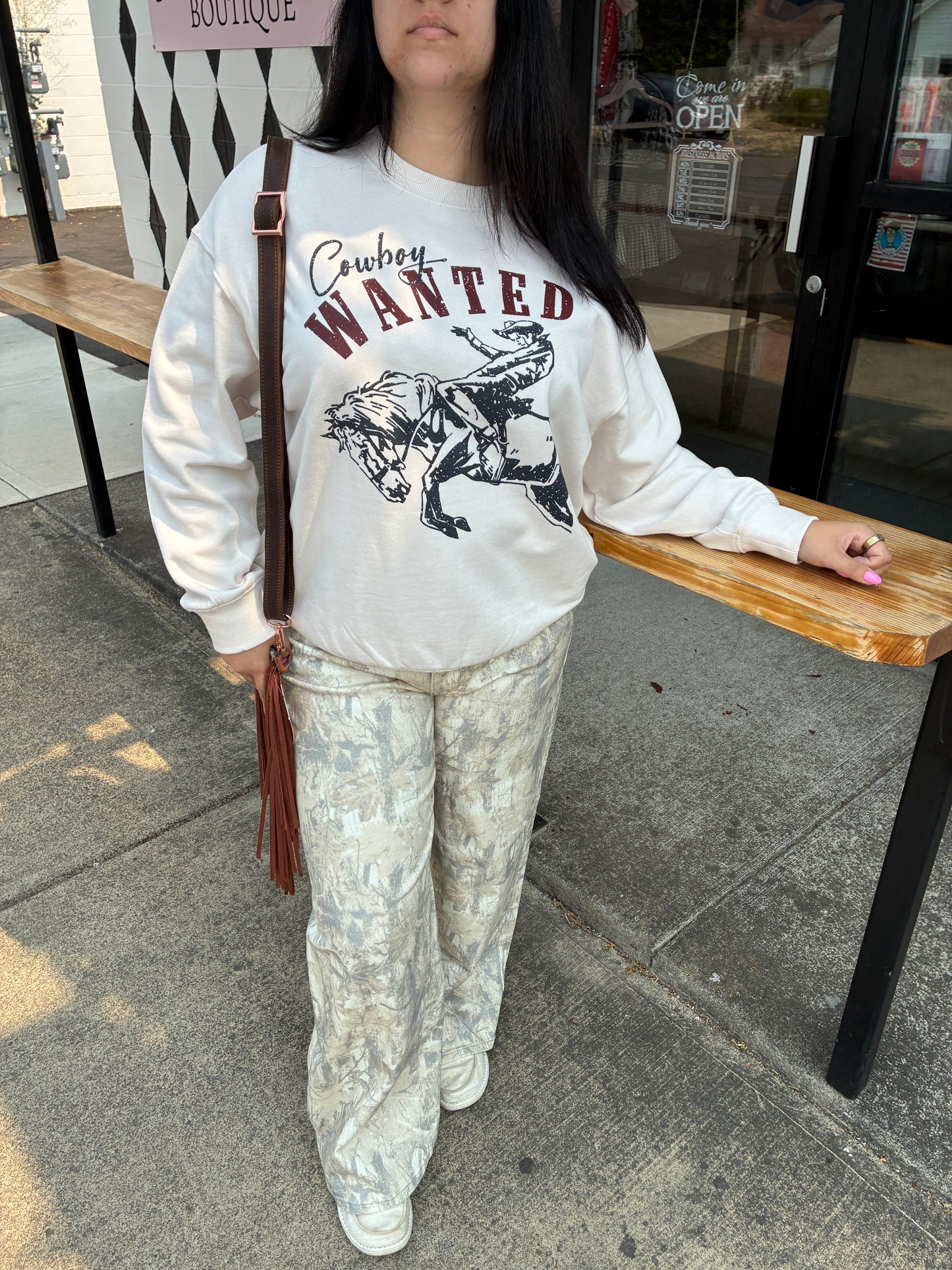 Cowboy Wanted Crewneck