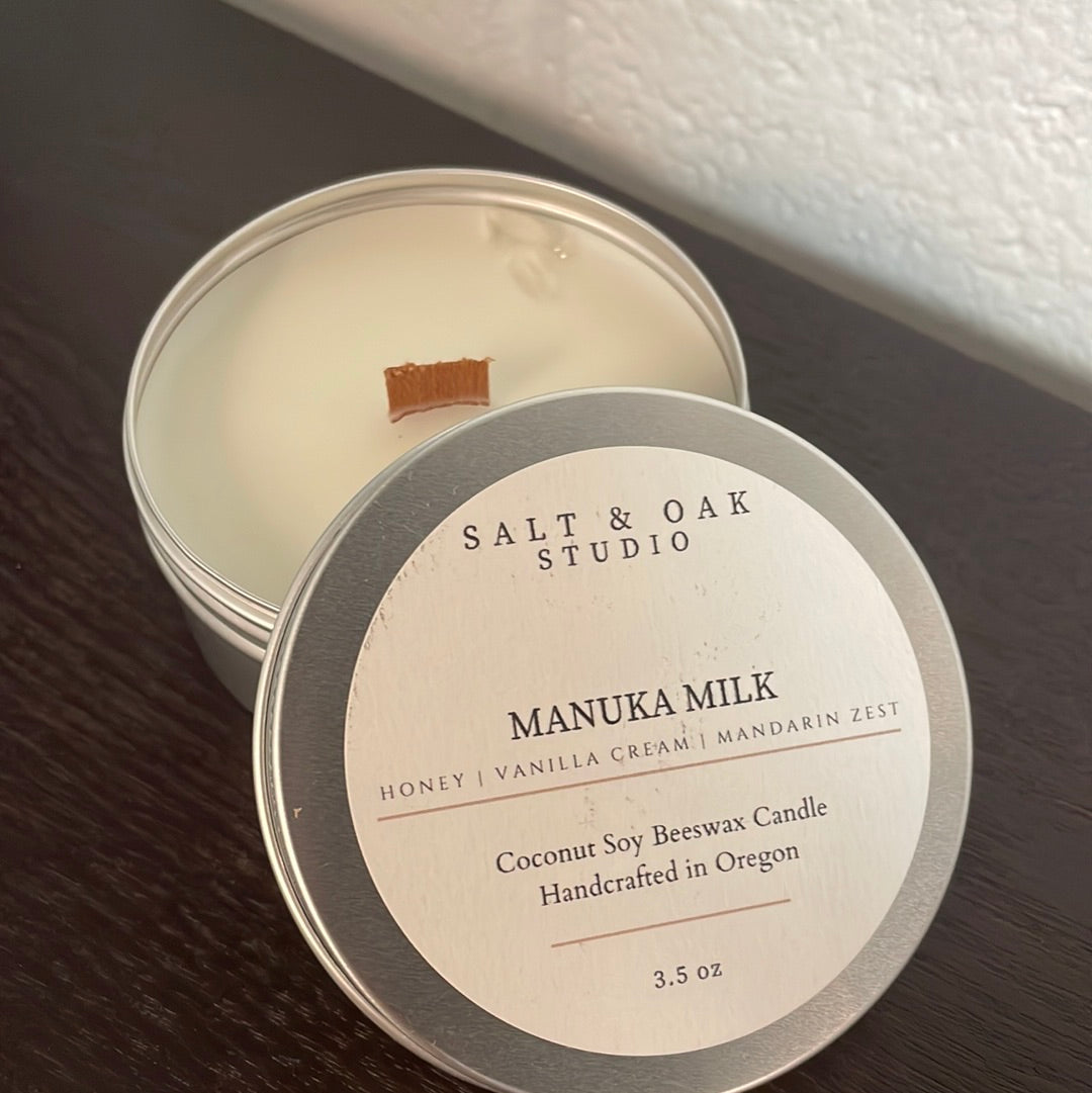 3.5 oz Manuka Milk Candle