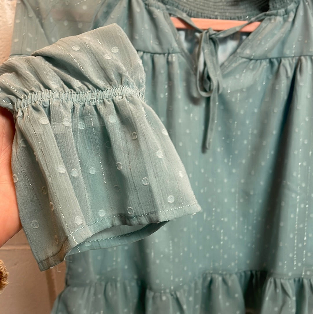 Blue Blooming Blouse