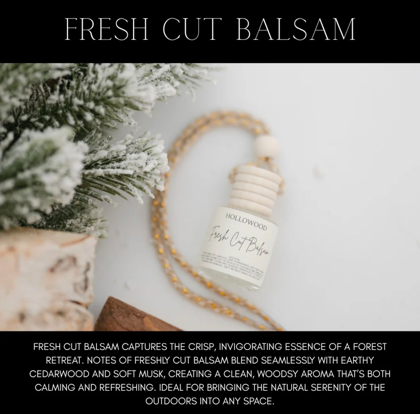 Balsam Hollowood Car Diffuser