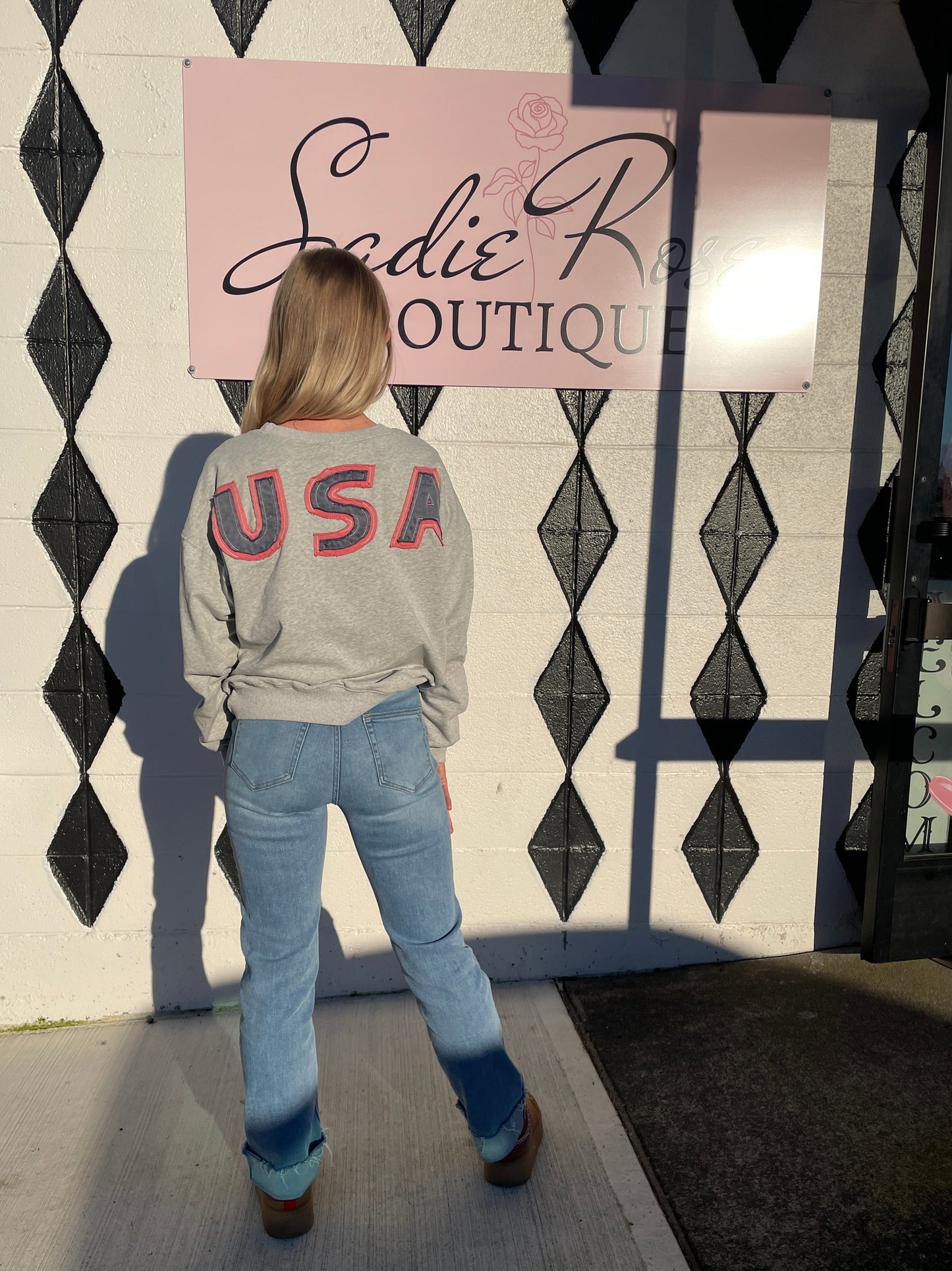 USA Patchwork Sweatshirt