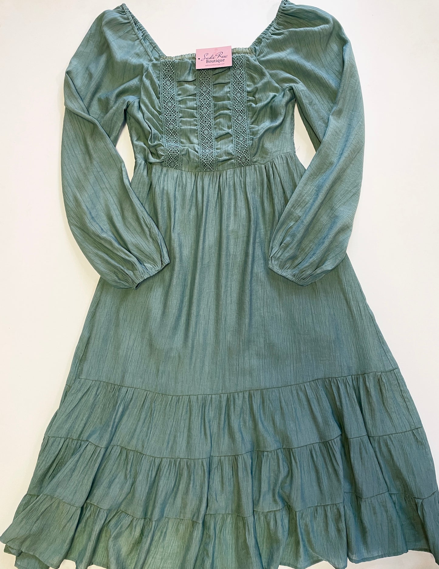 Sage Long Sleeve Dress