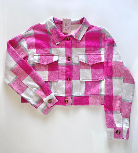 Hot Pink Plaid Flannel