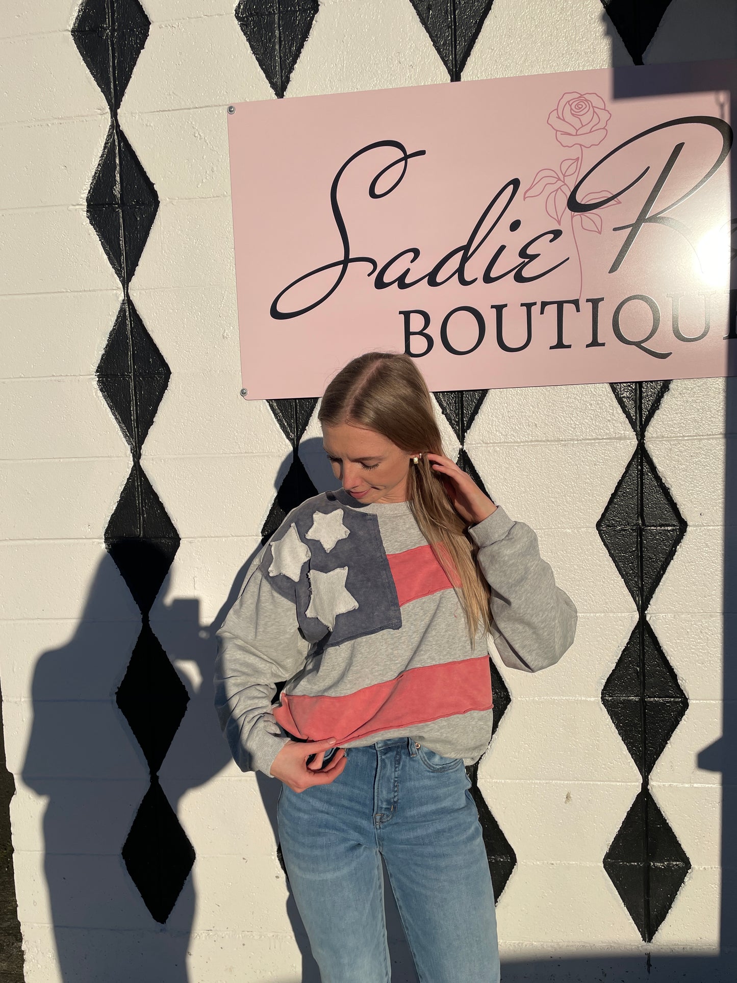 USA Patchwork Sweatshirt