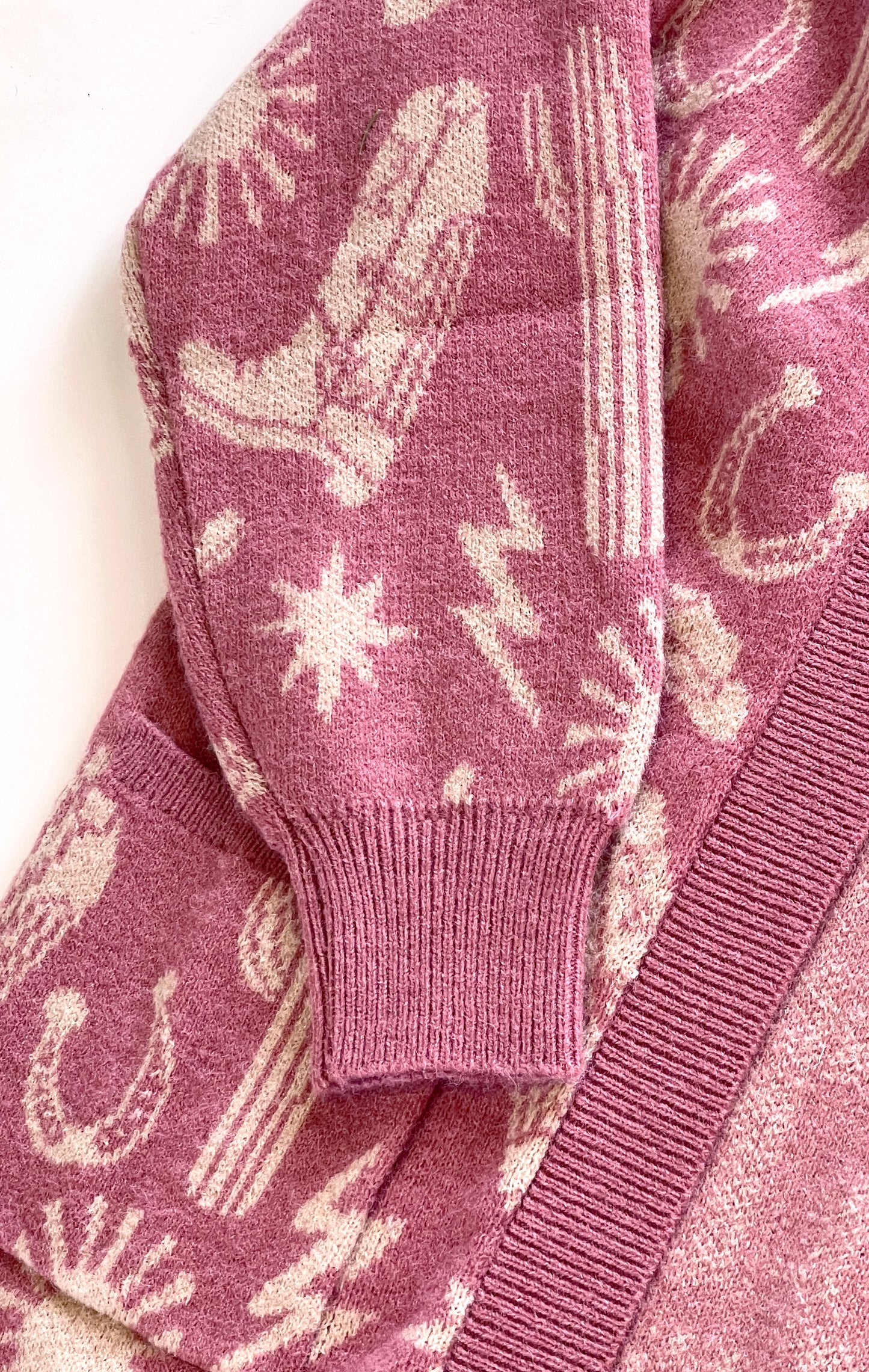 Pink Western Cardigan