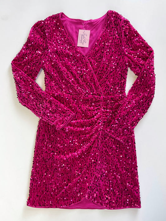Pink Sequin Dress