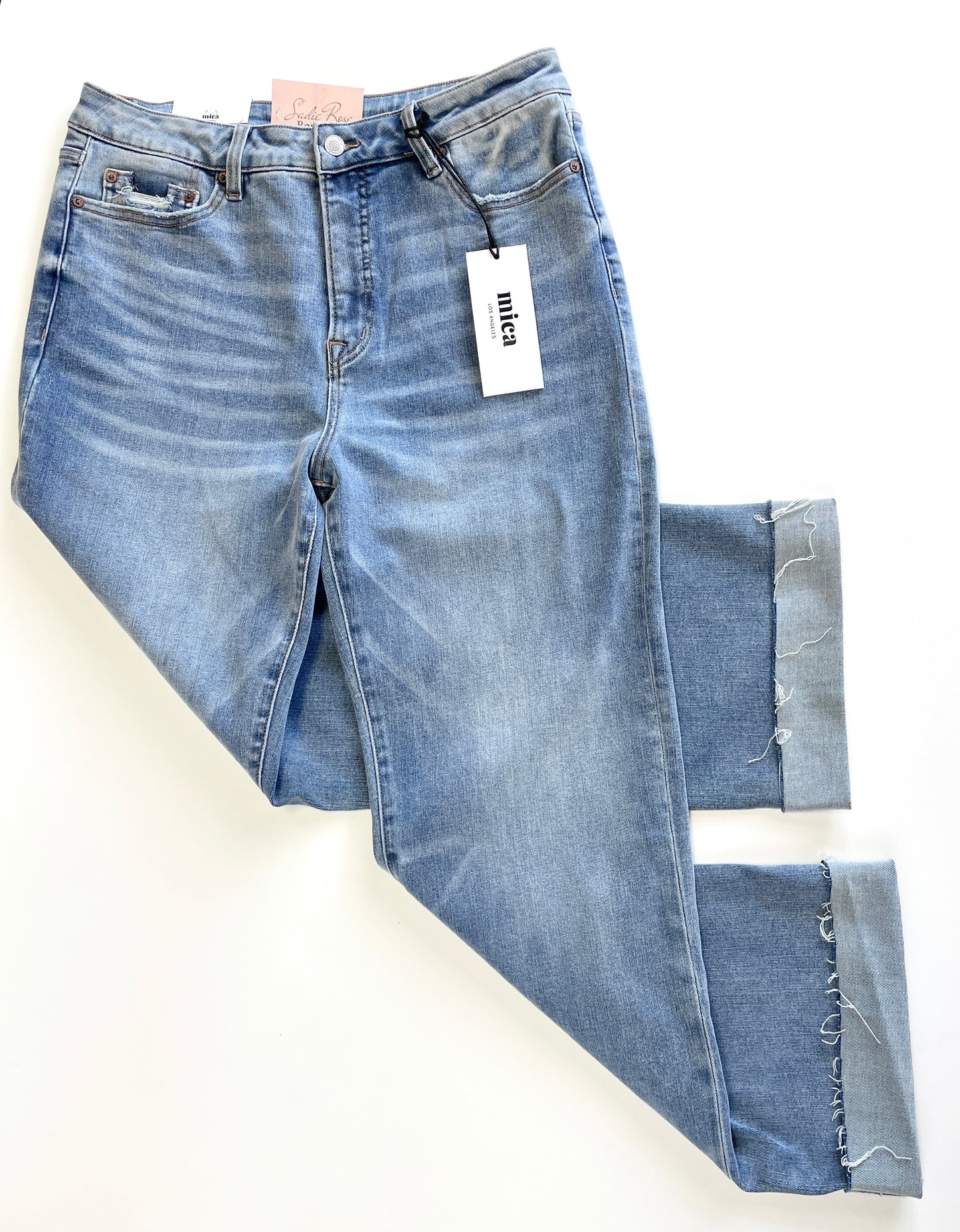 Mica Cuffed Straight Leg Jeans