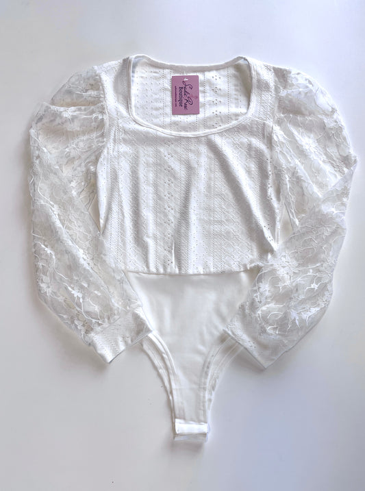 White Lace Bodysuit