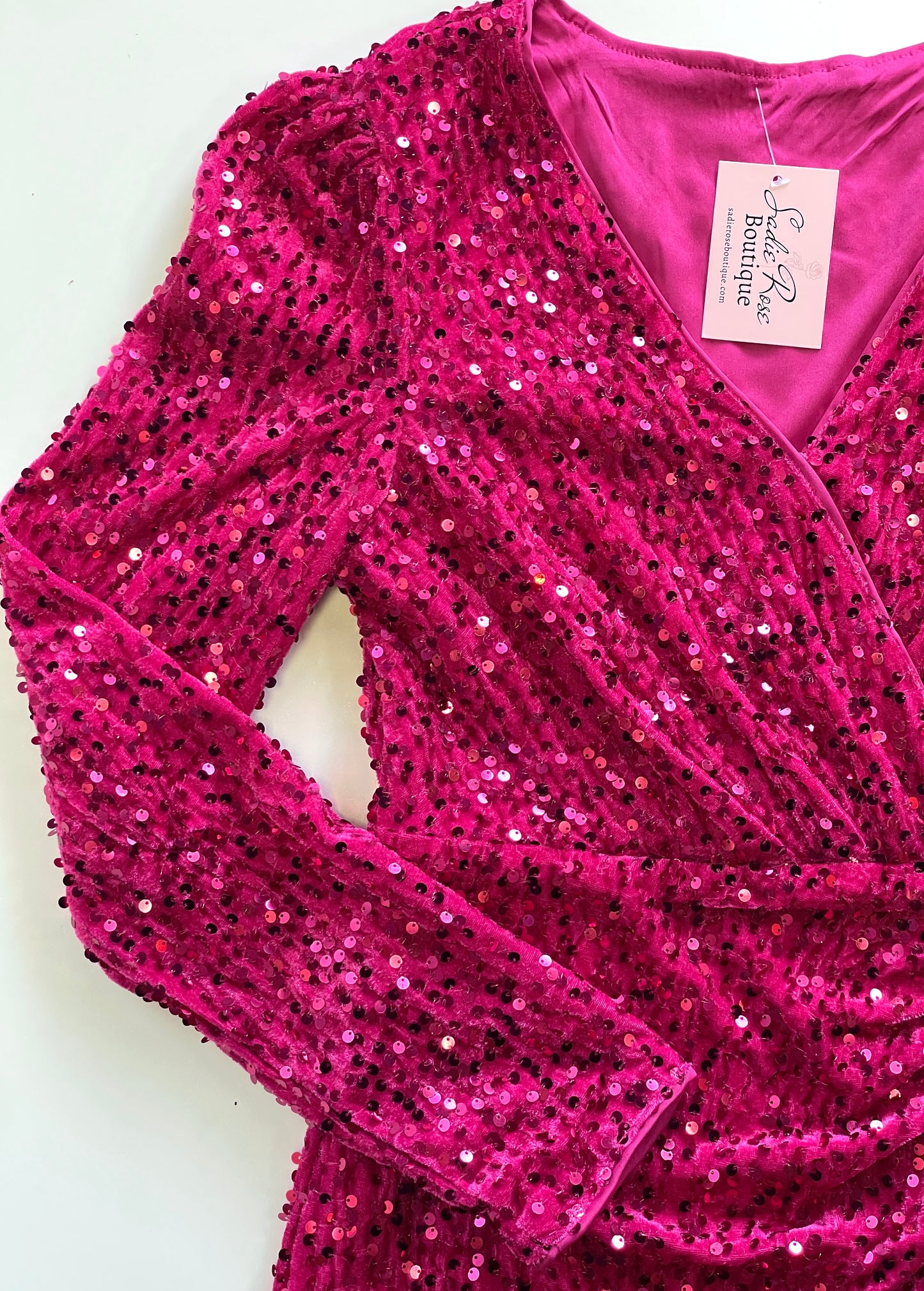 Pink Sequin Dress
