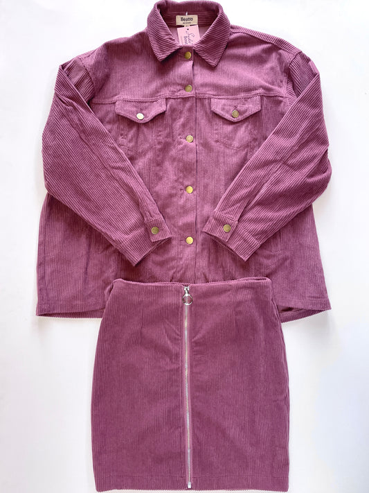 Pink Corduroy Set