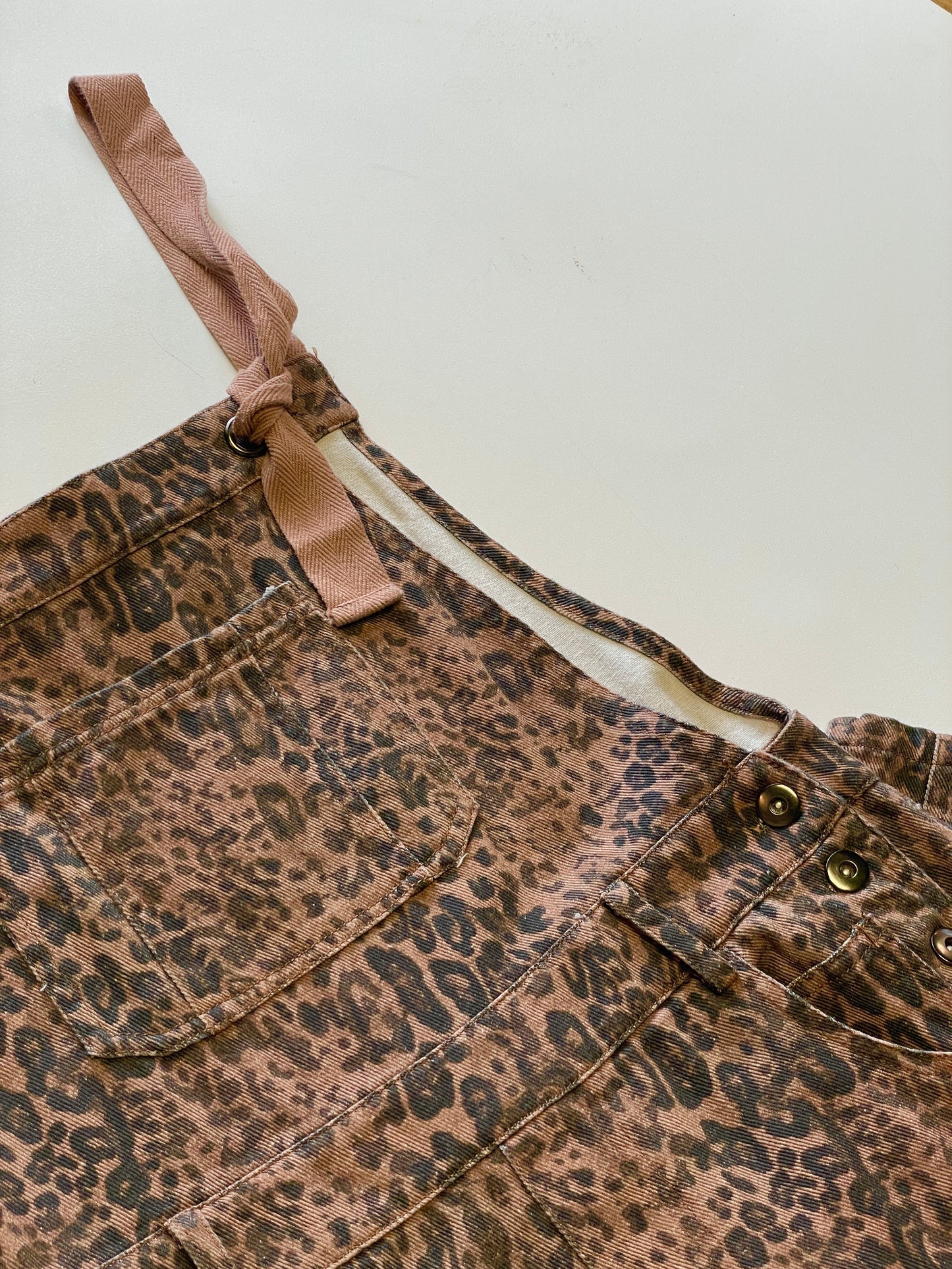 Leopard Print Overalls