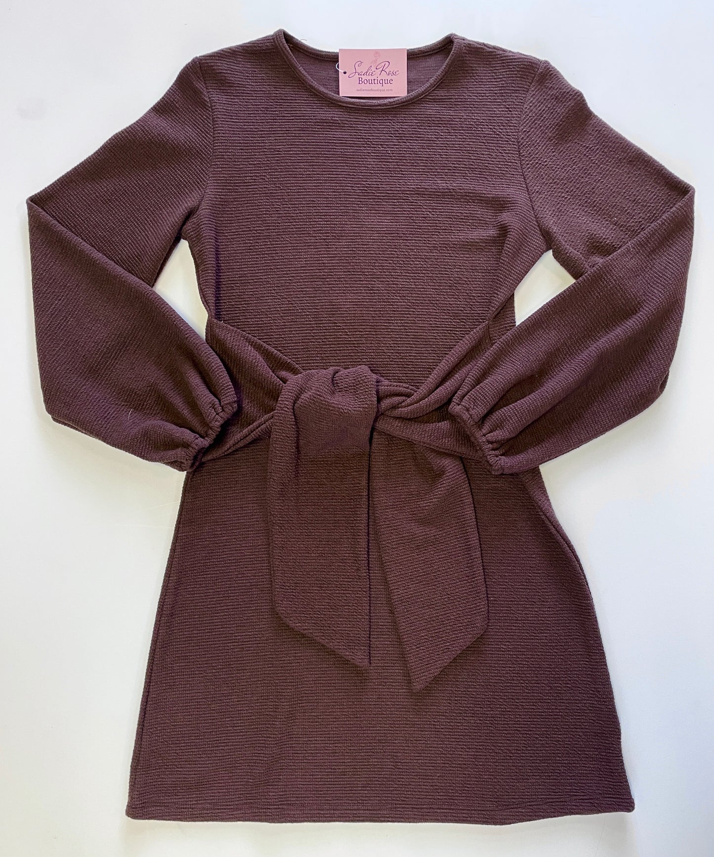 Brown Tie Dress
