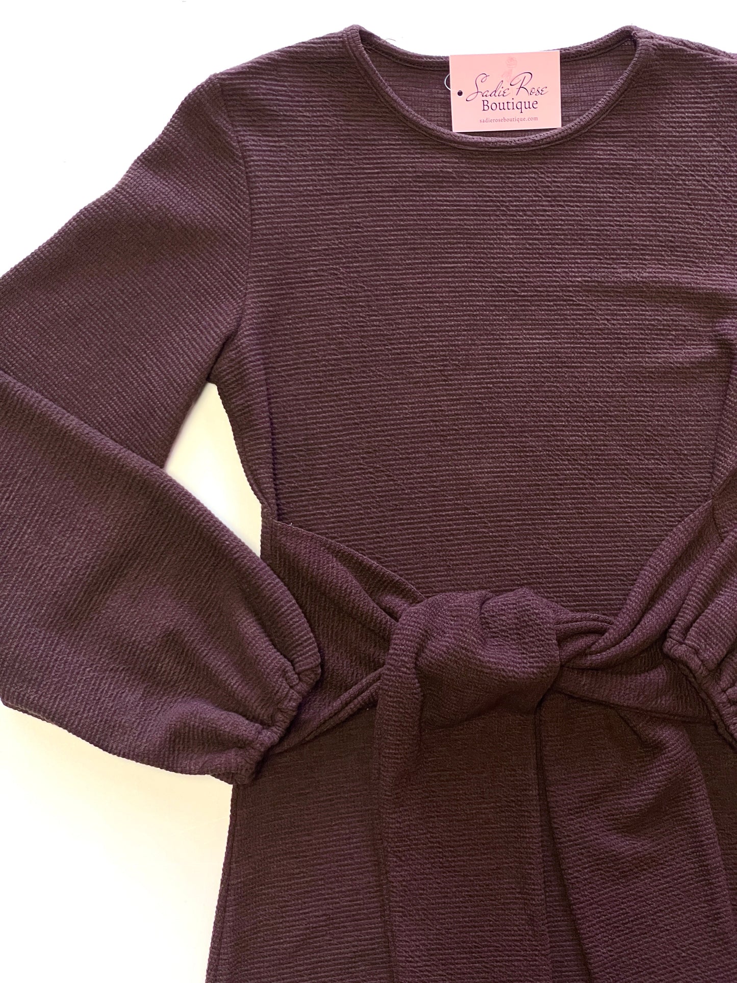 Brown Tie Dress