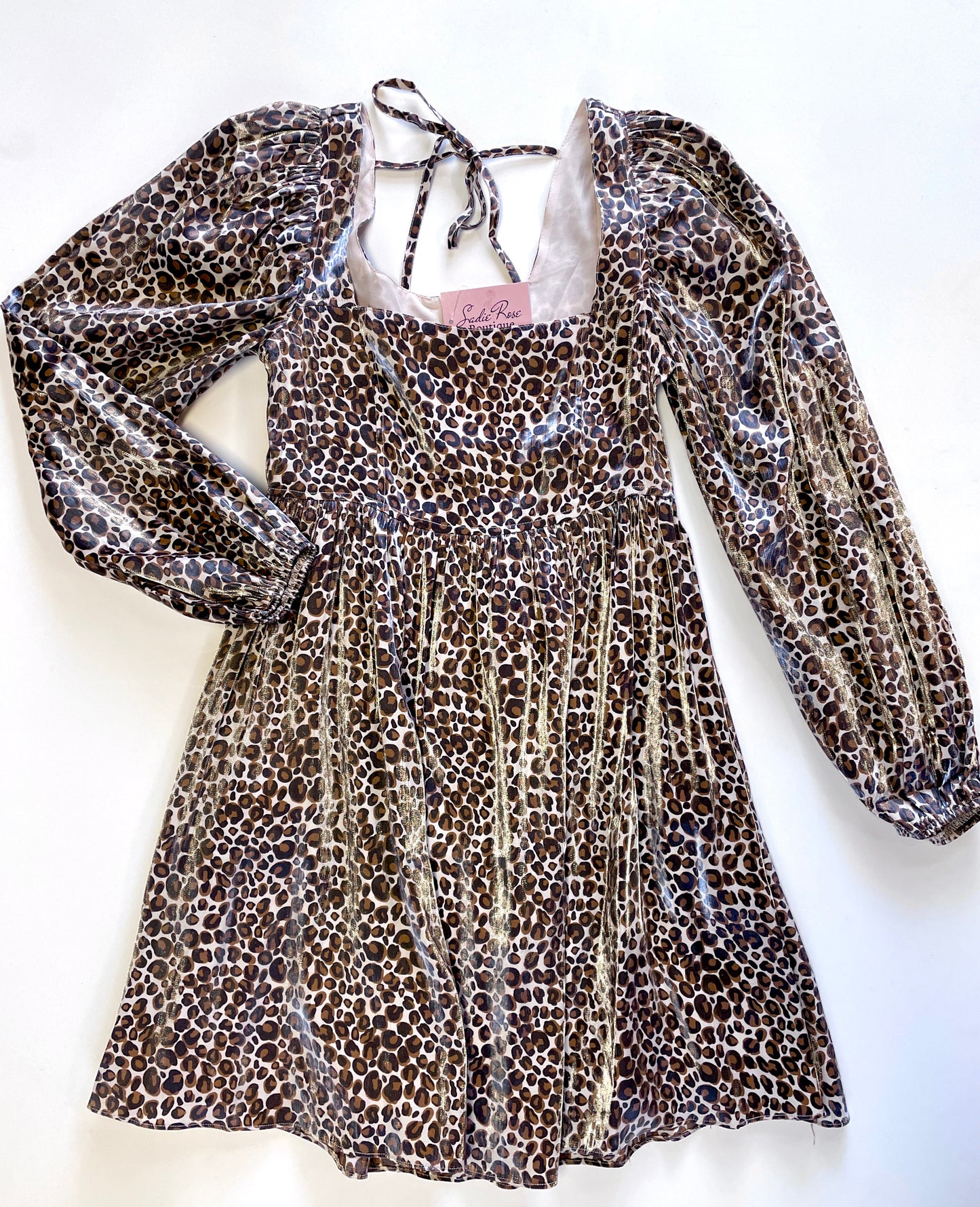 Shimmer Leopard Dress