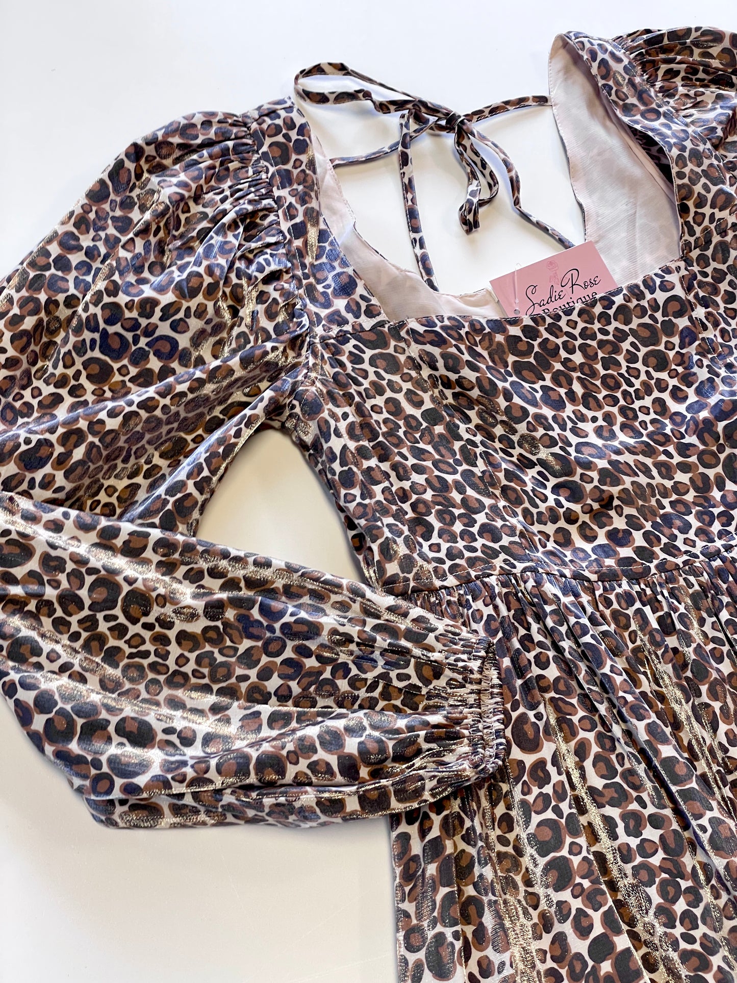 Shimmer Leopard Dress
